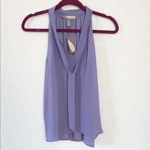 🆕 Forever 21 Sheer Lavender Sleeveless Blouse
